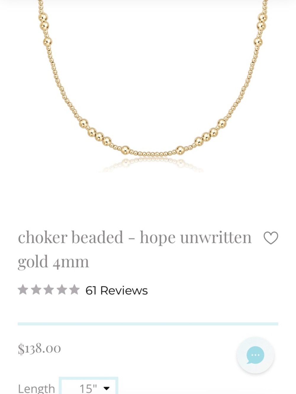 Hope Unwritten Gold Beaded Choker Necklace